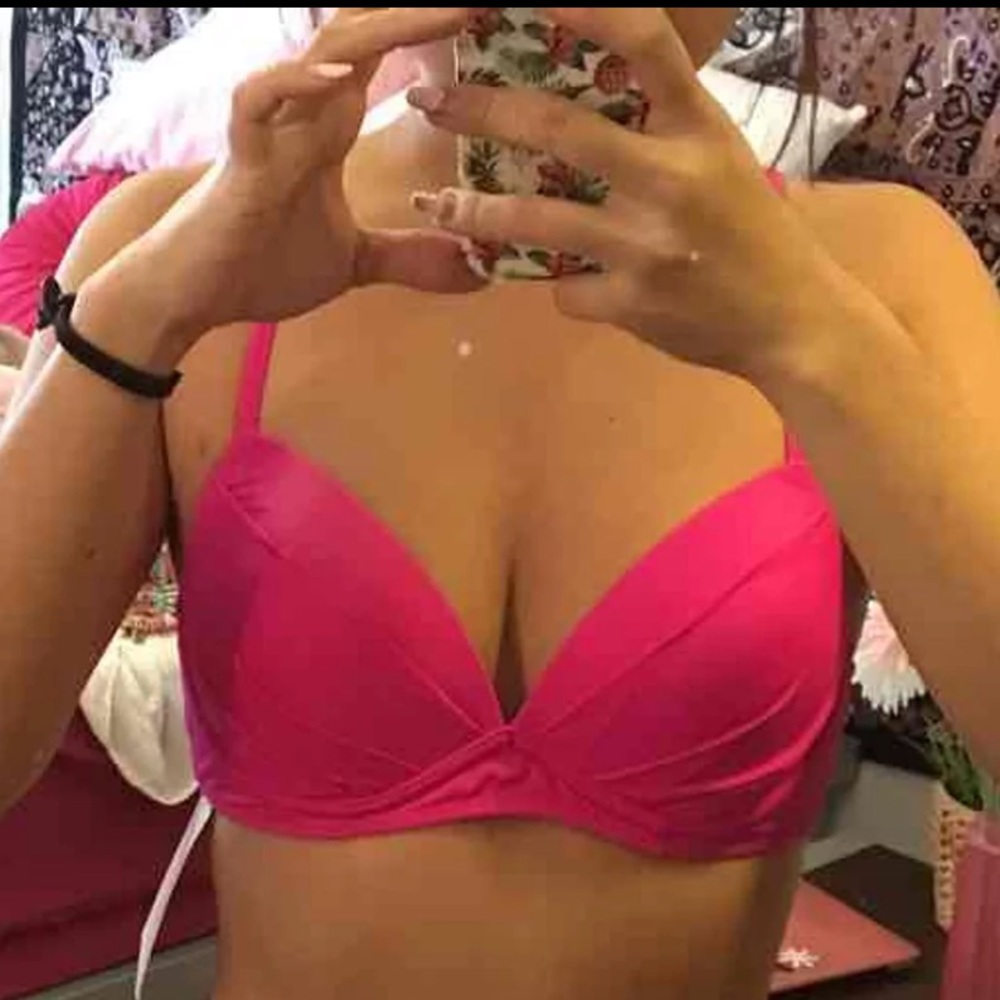 Pink push up bikini